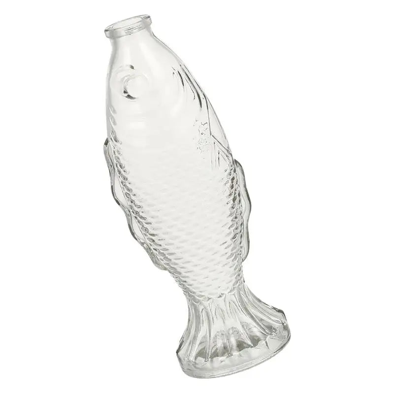 Glass Flower Fish Vase