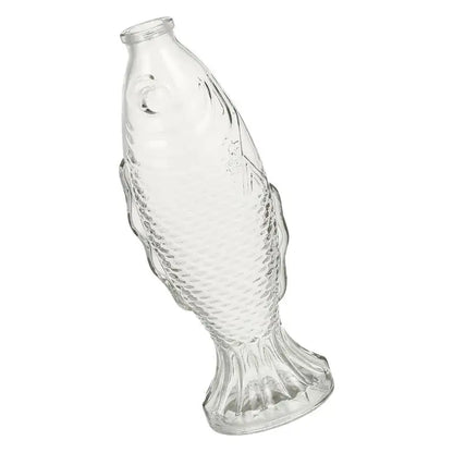 Glass Flower Fish Vase