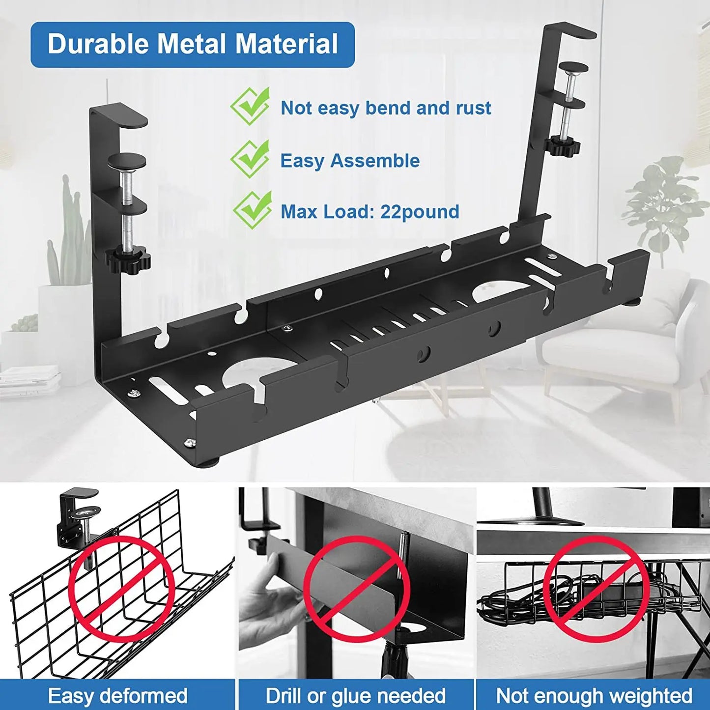 Under Table Storage Rack
