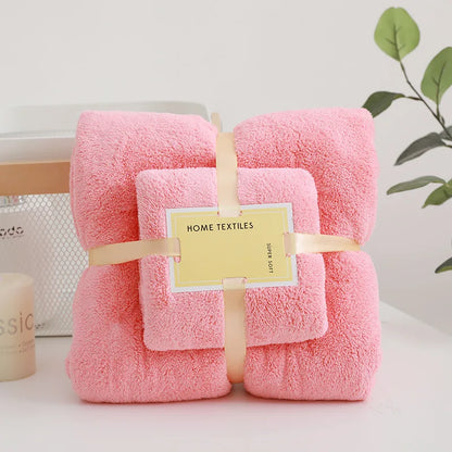 2PC Bath Towels Set Super Soft Highly Absorbent