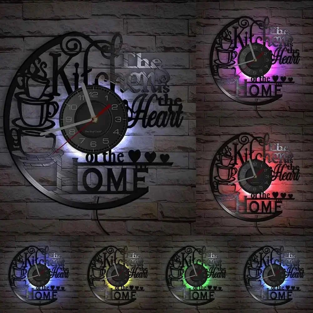 The Kitchen The Heart of The Home Clock