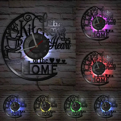 The Kitchen The Heart of The Home Clock
