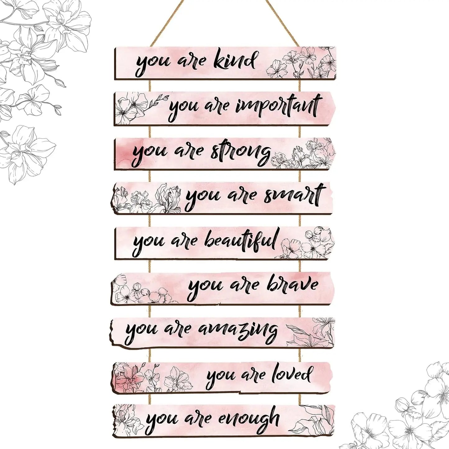 Inspirational Floral Wall Decor