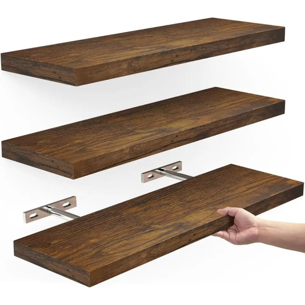 Wooden Hanging Storage Shelves
