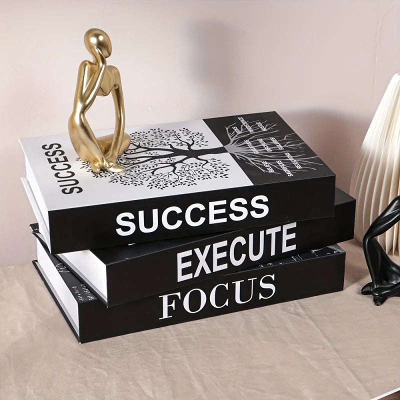 Set of 3 Inspirational Desk Decor Books