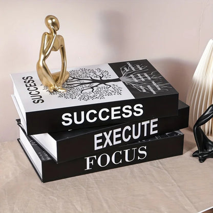 Set of 3 Inspirational Desk Decor Books