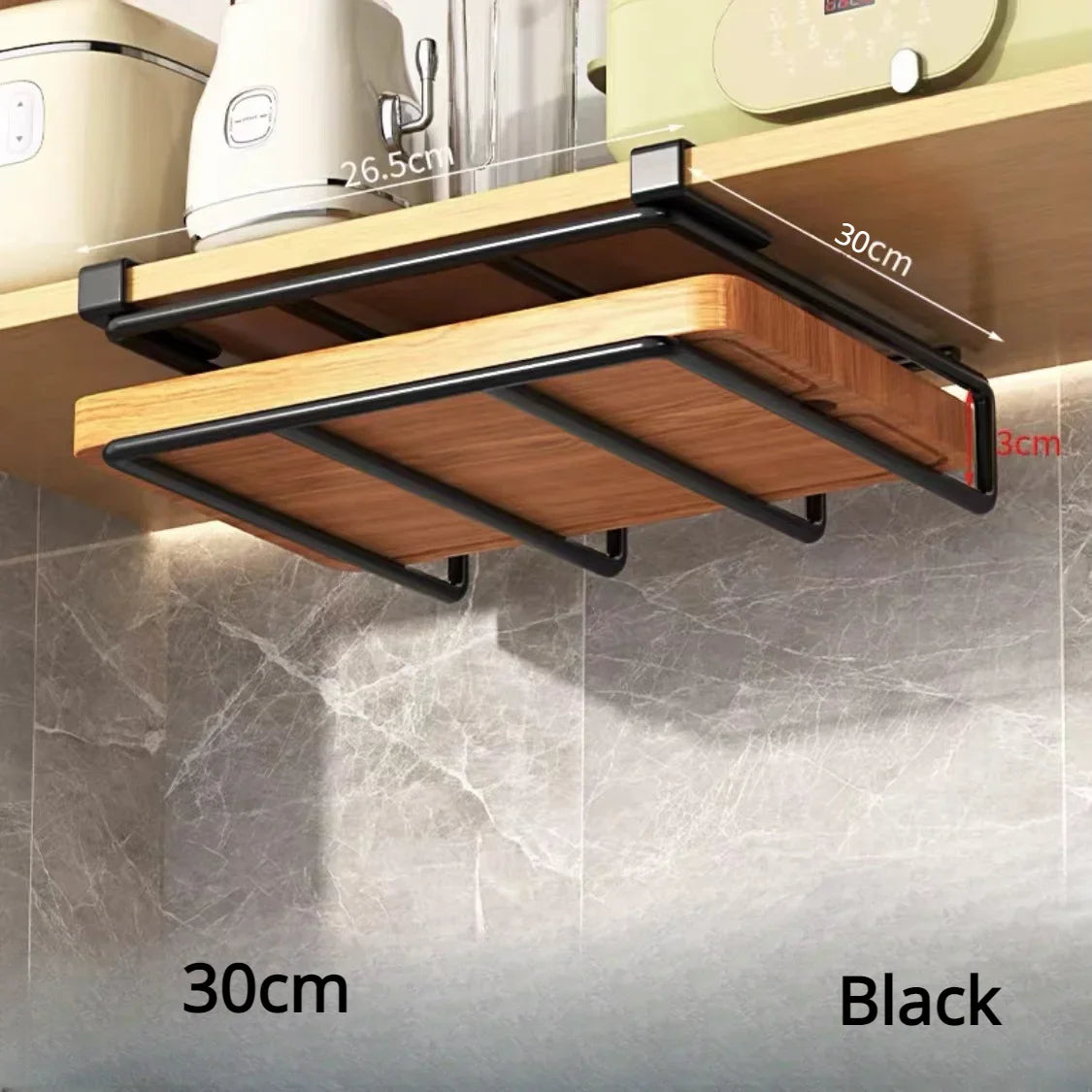 Kitchen Under Cabinet Basket Storage Shelf