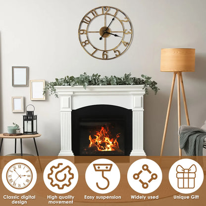 Iron Work Wall Clock