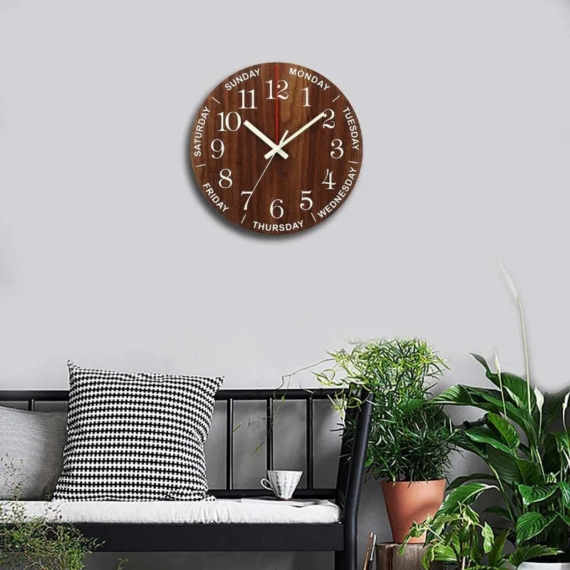 Luminous 12 inch Wall Clock