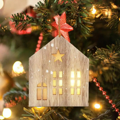 Christmas Wooden House Decor