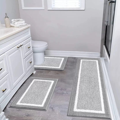 Washable Microfiber Bathroom Rugs