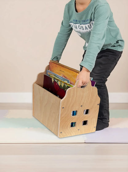 Toddler Portable Bookshelf Double-Sided for Tiny Dream Collection