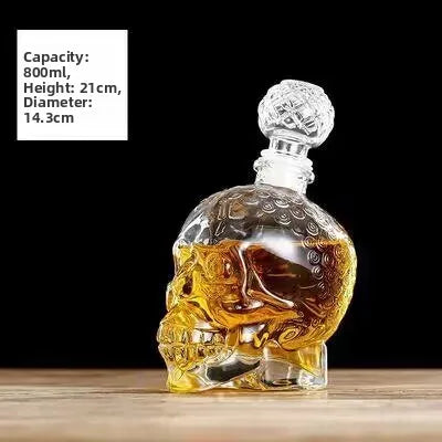 High-End Lead-Free Transparent Glass Decanter