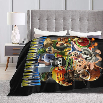 Italian Brainrot Meme Funny Blankets