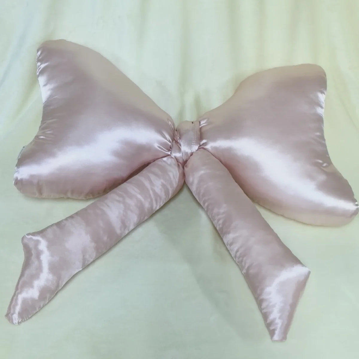 New Large Pink Satin Pillow
