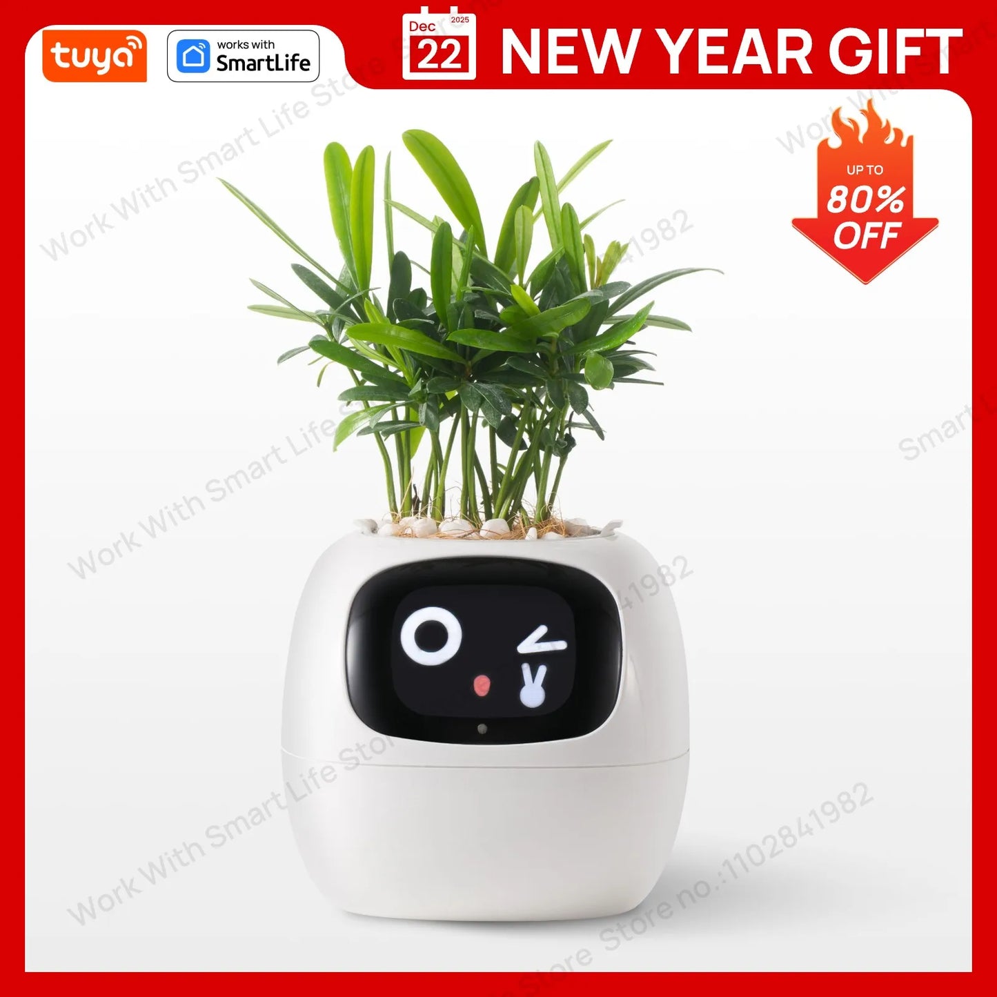 White Smart Planter,