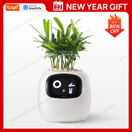 White Smart Planter,