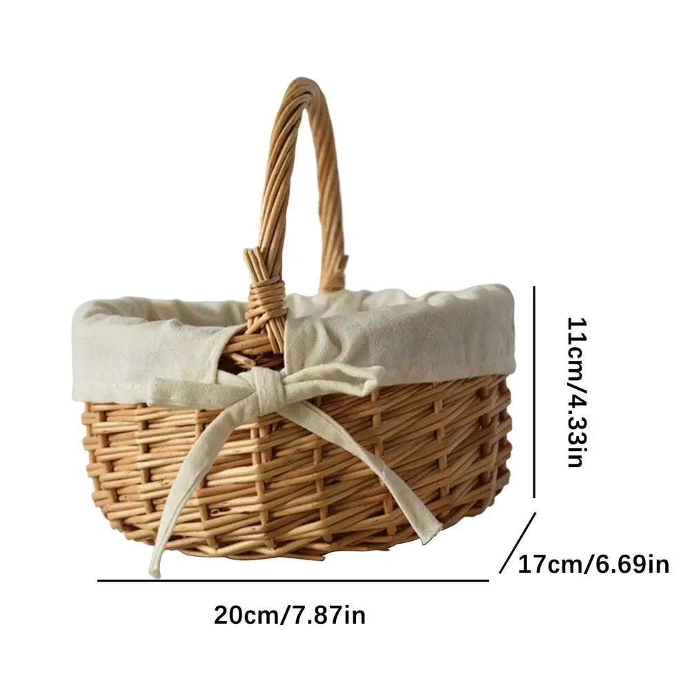 Woven Basket with Handle