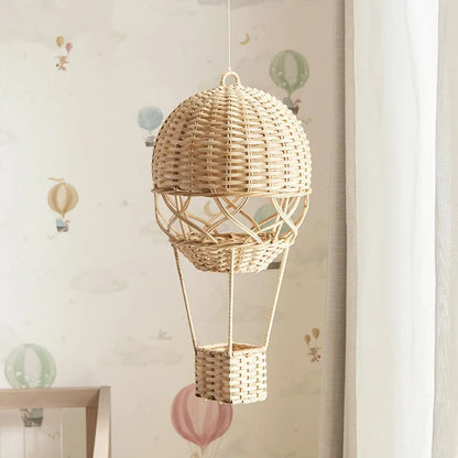 Rattan Hot Air Balloon Children's Room Home Decor in Tiny Dream Collection