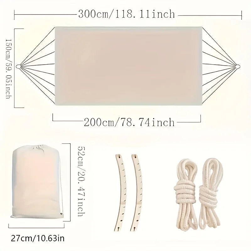 Bohemian Double Hammock for Outdoor Use