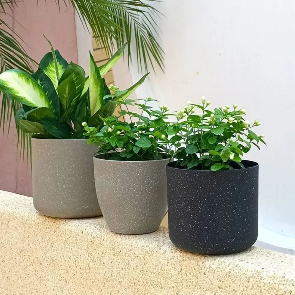 Frosted Imitation Stone Flower Pots