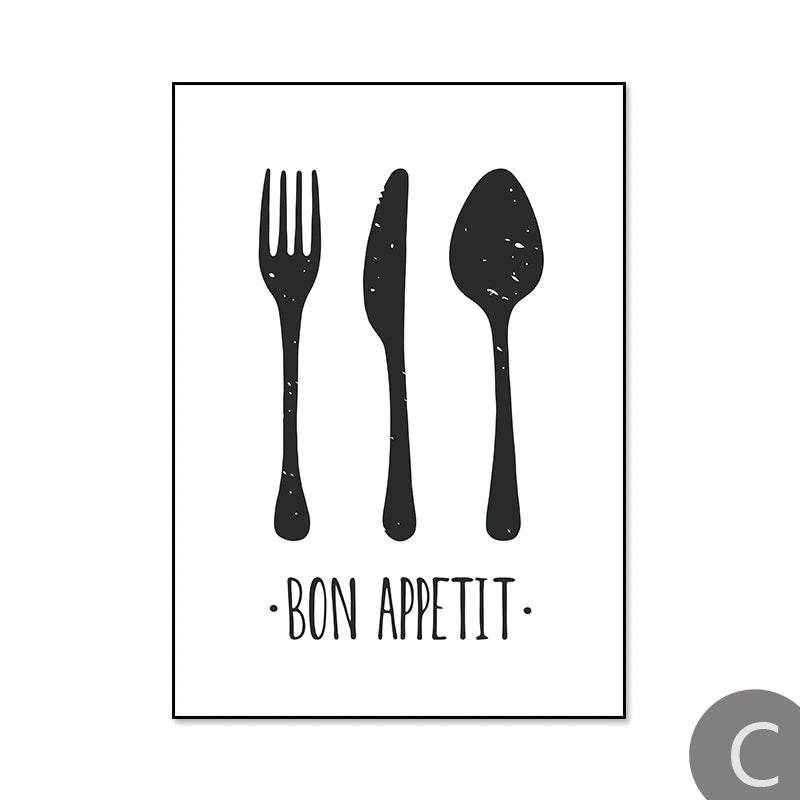 Kitchen Tableware  Canvas Paintings