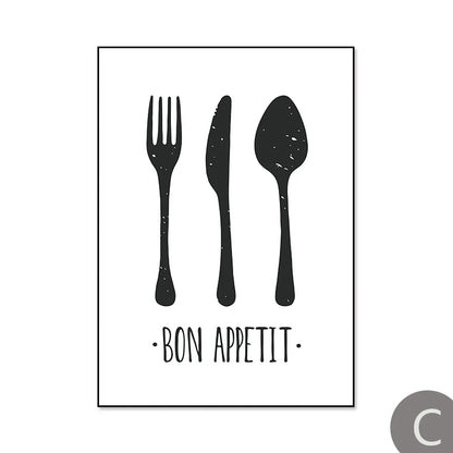 Kitchen Tableware  Canvas Paintings
