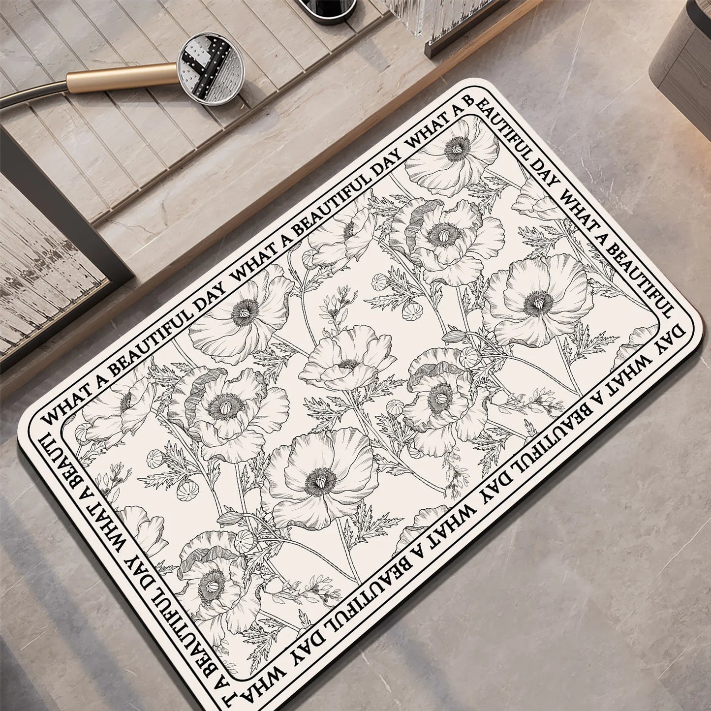 Designed Bathroom  Bath Mat