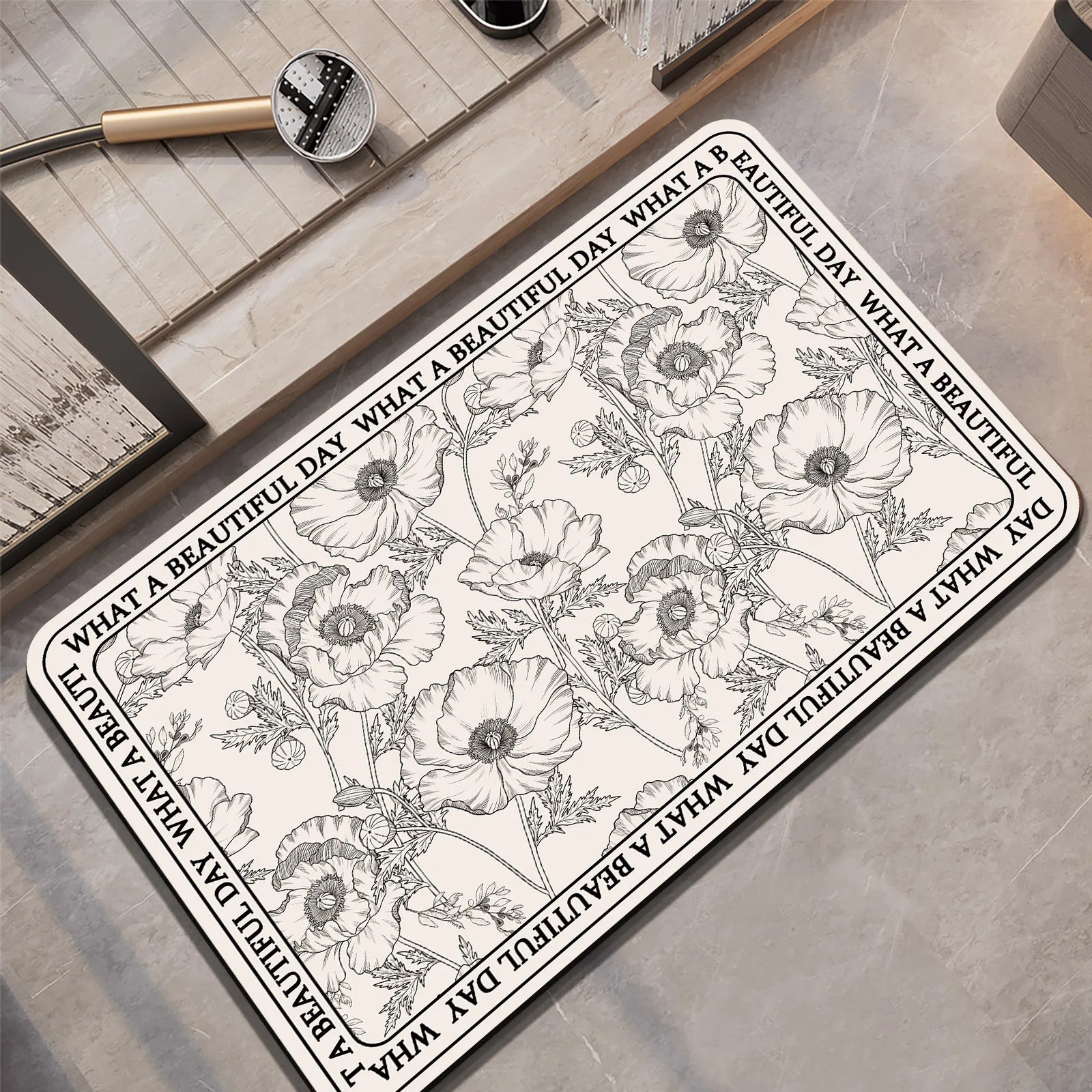 Designed Bathroom  Bath Mat