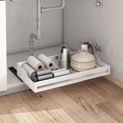 Kitchen Shelves With Slide Rails