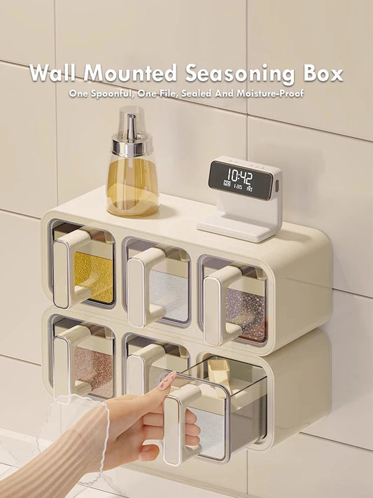 Kitchen Seasoning Storage Rack Combination Set