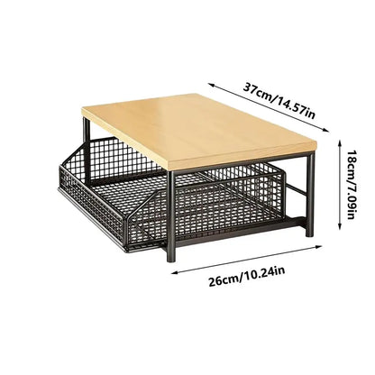 Kitchen Storage Rack Upright Shelf with Drawer