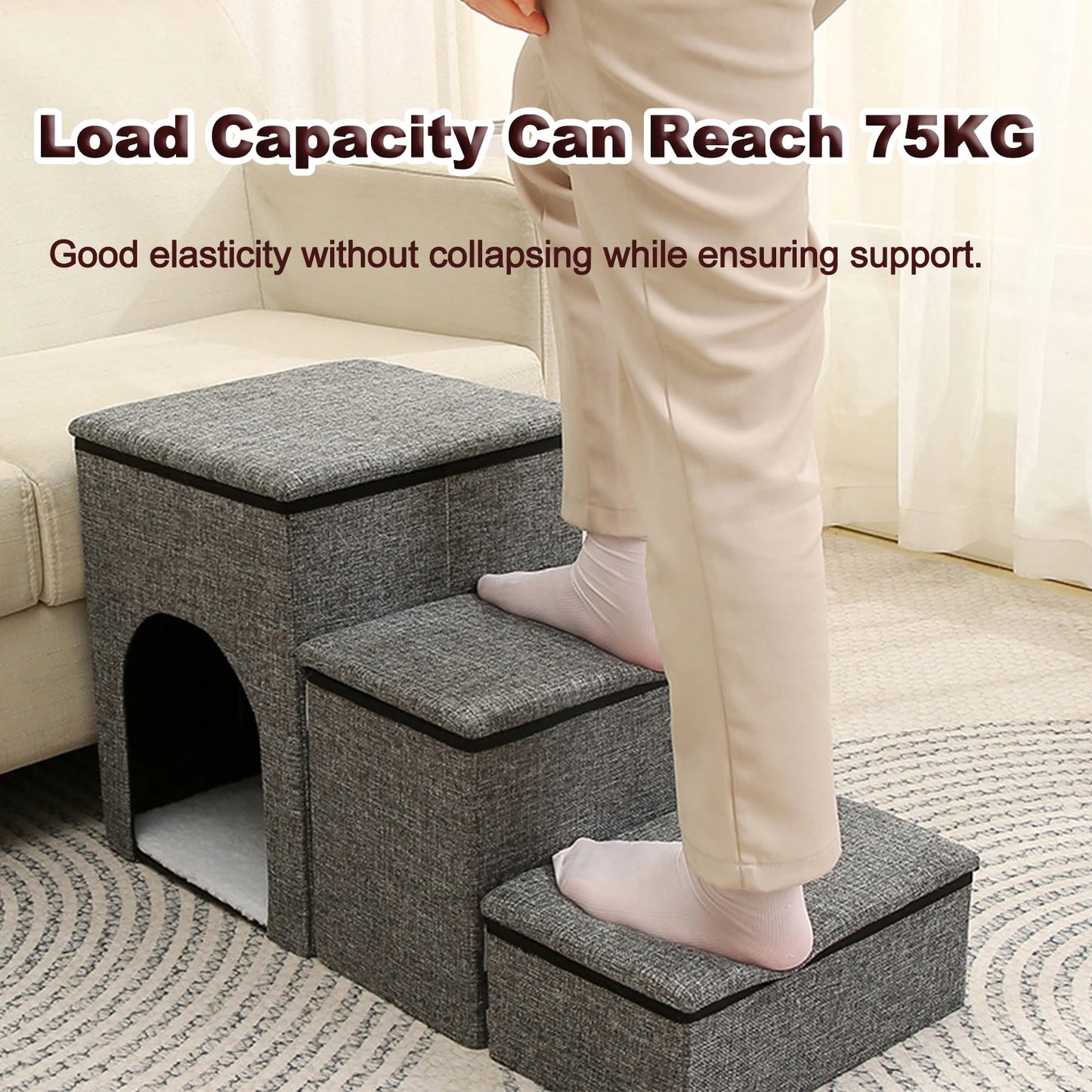 Pet Stairs Foldable Dog Steps
