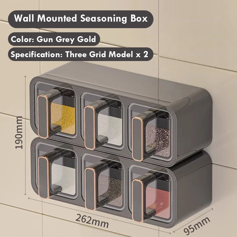 Kitchen Seasoning Storage Rack Combination Set