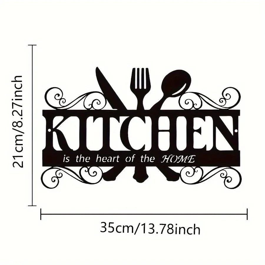 Art Deco Metal Kitchen Wall Art