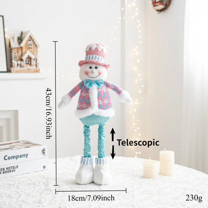 Christmas decorations - Santa Claus, snowmen, and reindeer