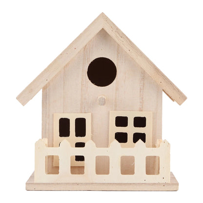 Wooden Bird House for Outdoor Use