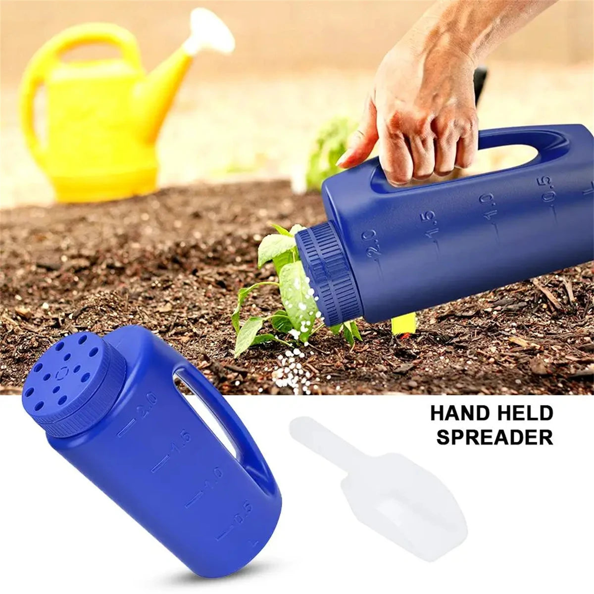2L Hand Held Seed Sower and Fertilizing Tank