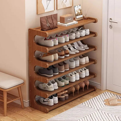 Wooden Shoe Storage Shelves
