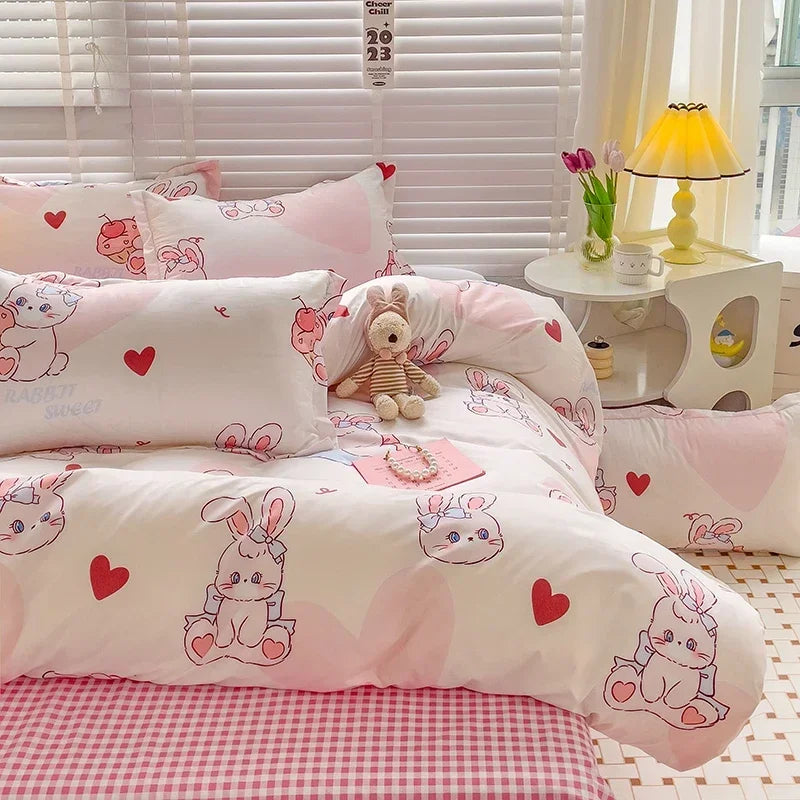 Cartoon Style Bed Sheet Set For Kids