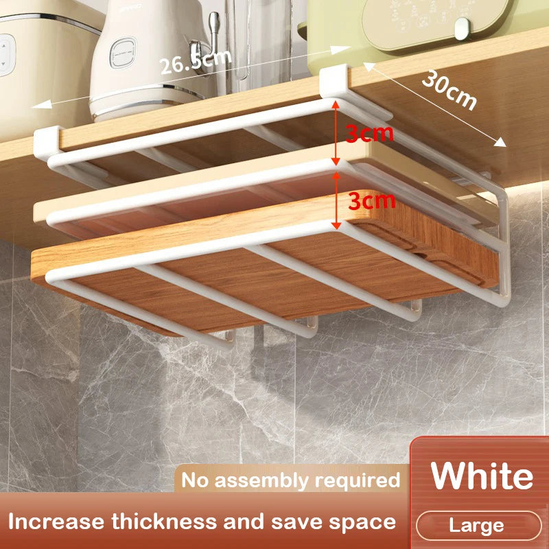 Kitchen Under Cabinet Basket Storage Shelf