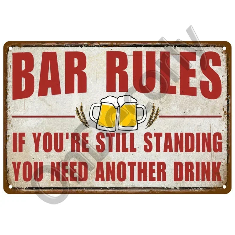 Retro Alcohol Brand Signs