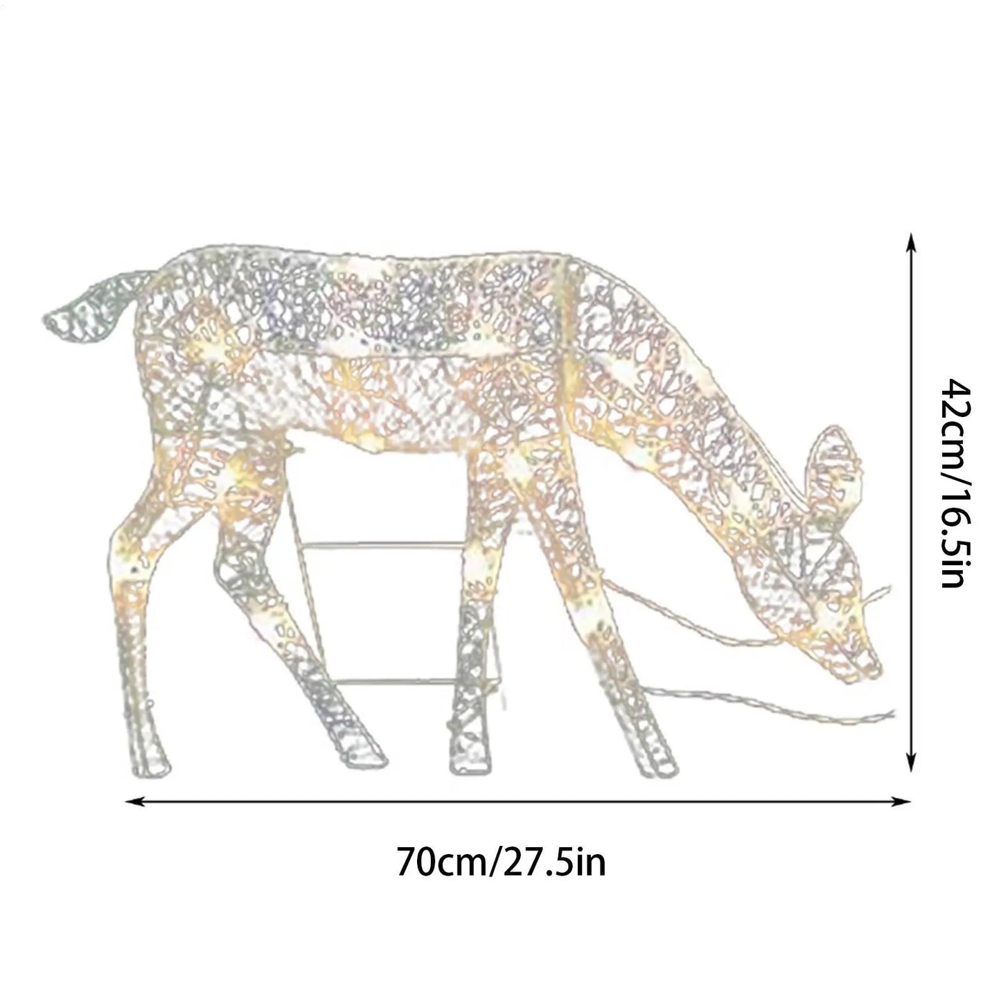 Lighted Deer Christmas Decorations