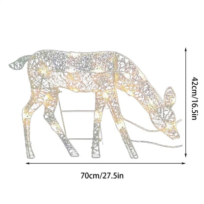 Lighted Deer Christmas Decorations
