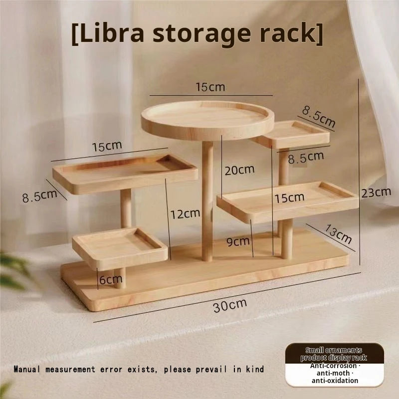 Small Wooden Standing Shelf Great for Jewerly or Small Collections