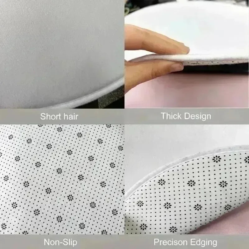 Round Cute Geometric Theme Area Rug