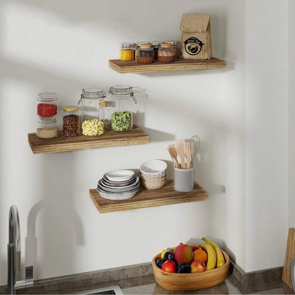 Wooden Floating Wall Shelf