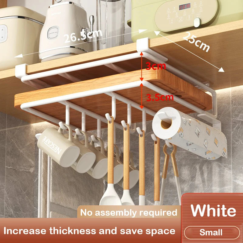 Kitchen Under Cabinet Basket Storage Shelf