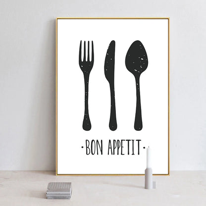 Kitchen Tableware  Canvas Paintings