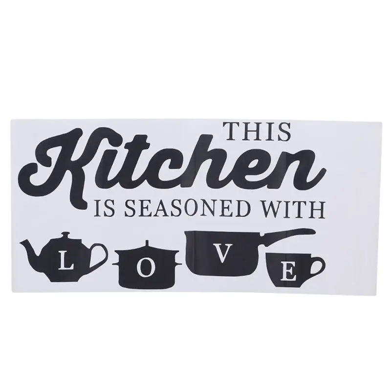Kitchen Wall Stickers "THIS KITCHEN IS SEASONED WITH LOVE "